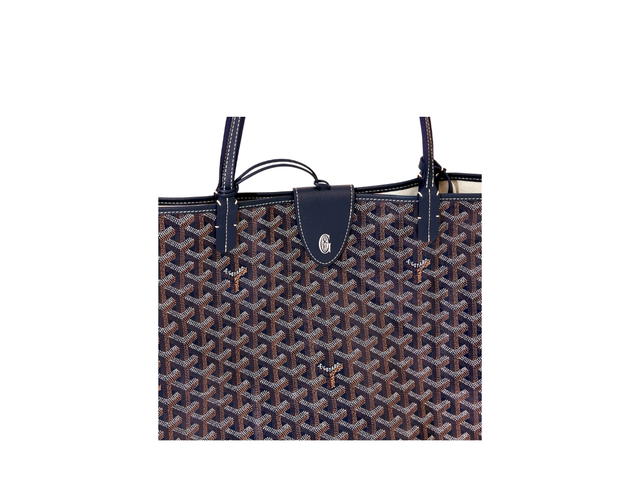Goyard Goyard Saint Louis GM Bag Leather Croc Universel Navy Blue - view 5