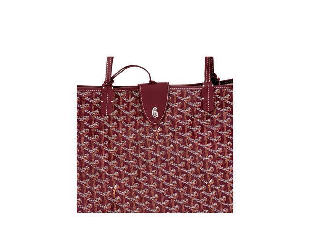 Goyard Goyard Saint Louis GM Bag Leather Croc Universel Burgundy - view 5