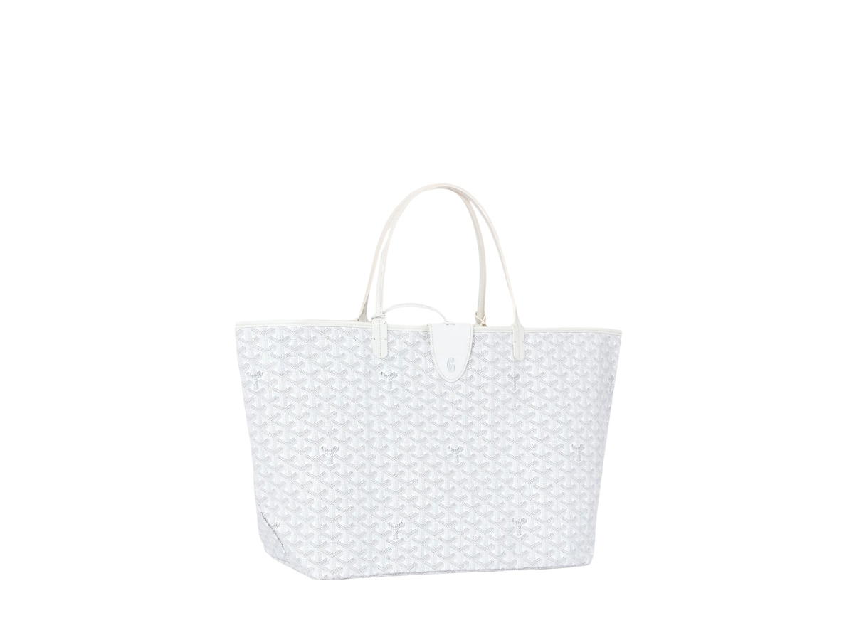 Goyard Goyard Saint Louis GM Bag Leather Croc Universel White