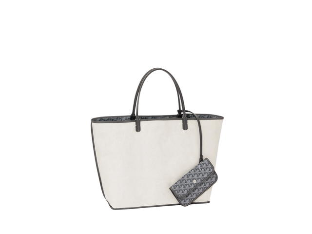 Goyard Goyard Saint Louis GM Bag Leather Croc Universel Grey - view 3