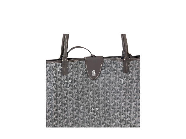 Goyard Goyard Saint Louis GM Bag Leather Croc Universel Grey - view 5