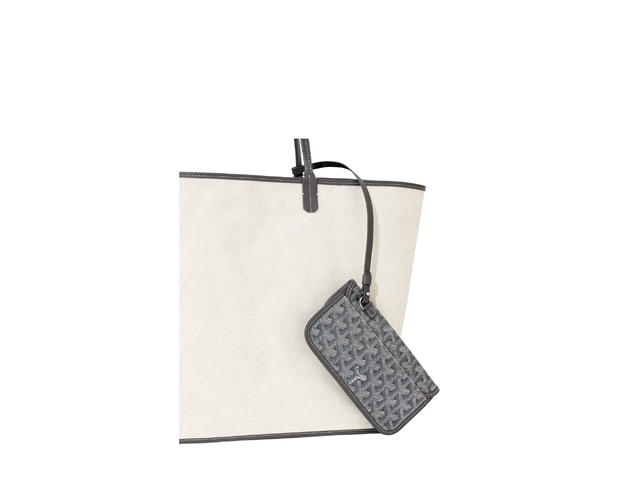 Goyard Goyard Saint Louis GM Bag Leather Croc Universel Grey - view 6