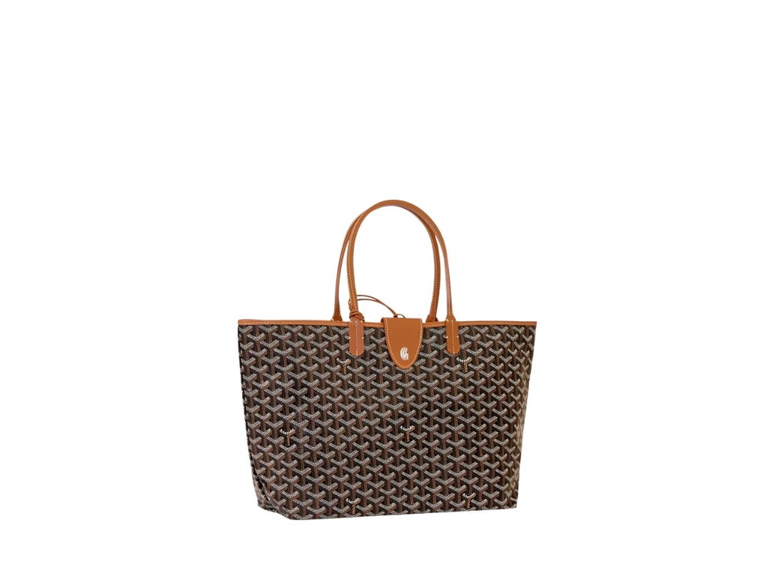 Goyard Goyard Saint Louis PM Bag Croc Universel Black Tan