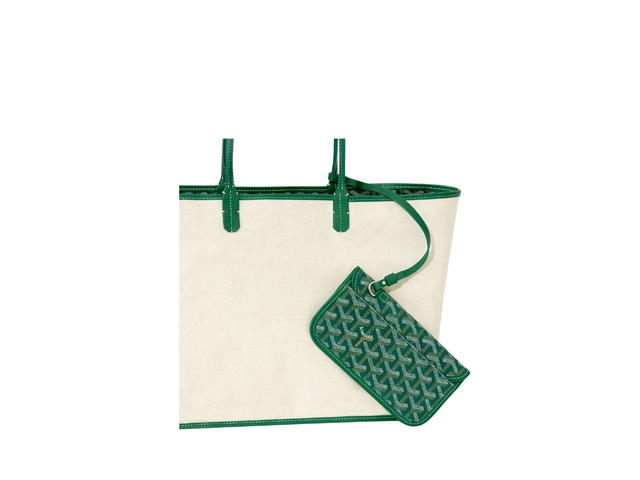 Goyard Goyard Saint Louis PM Bag Croc Universel Green - view 6