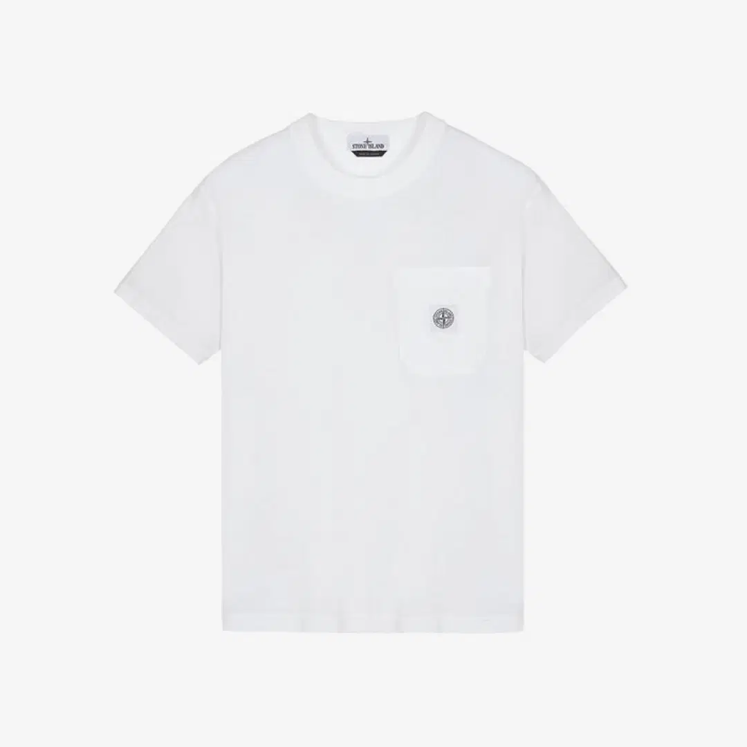 Stone Island Stone Island 21957 Organic Cotton Jersey Fissato Effect T-Shirt White - 23SS