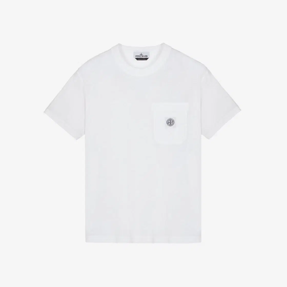 Stone Island Stone Island 21957 Organic Cotton Jersey Fissato Effect T-Shirt White - 23SS