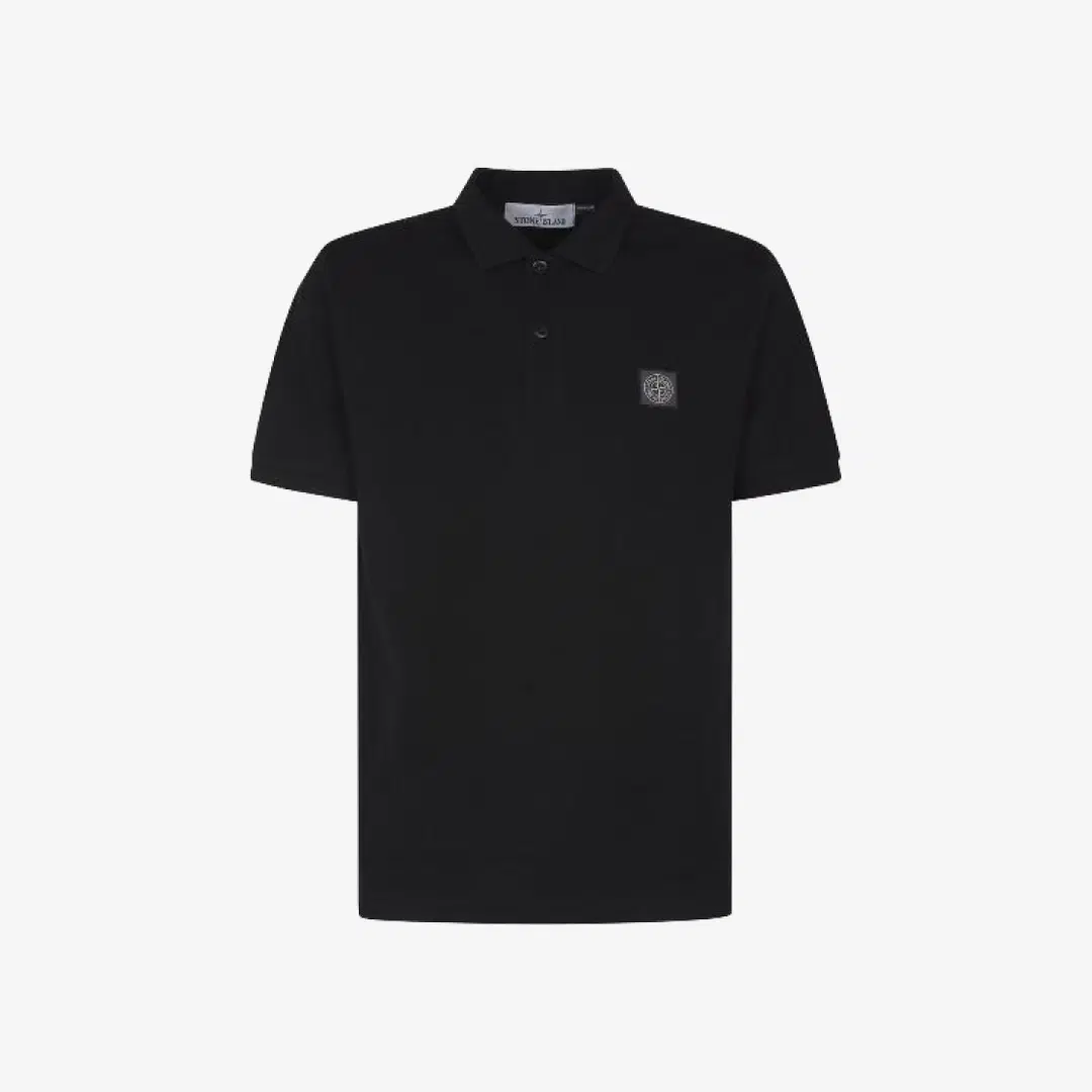 Stone Island Stone Island 22R39 Organic Cotton Pique Polo Shirt Black - 23SS