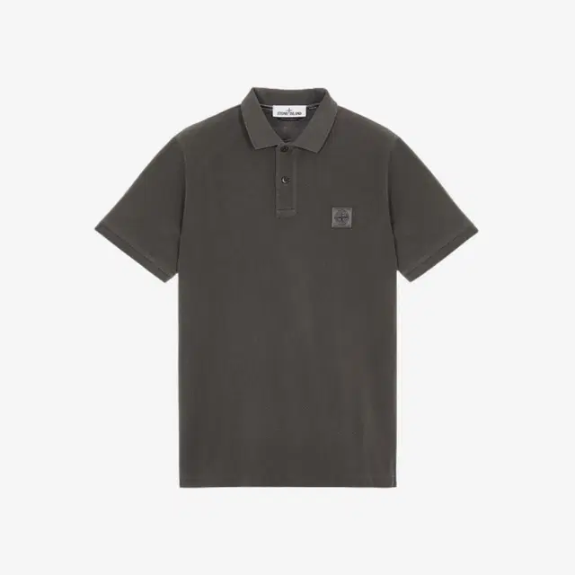 Stone Island Stone Island 22S67 Pigment Dyed Polo Shirt Dark Grey - 22SS - view 1