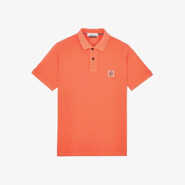 Stone Island Stone Island 22S67 Pigment Dyed Polo Shirt Orange - 22SS - view 2