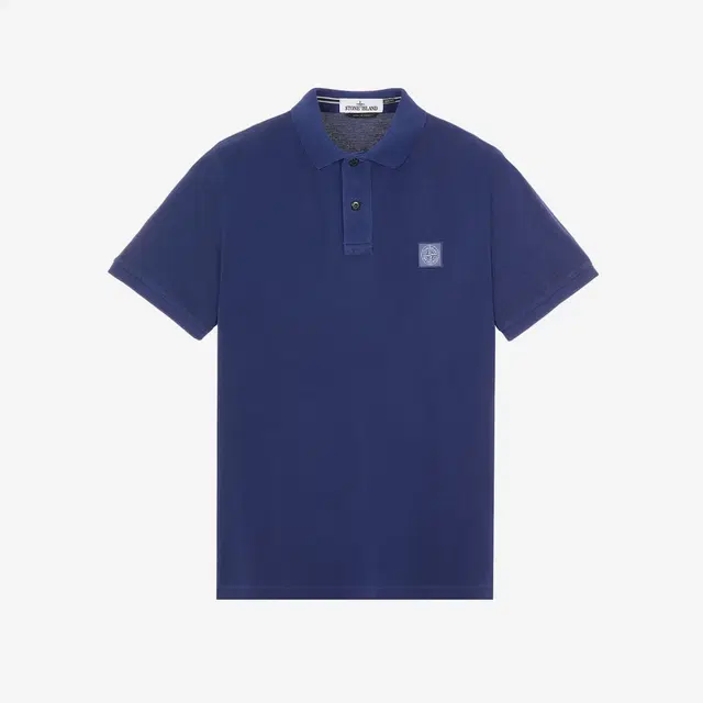 Stone Island Stone Island 22S67 Pigment Dyed Polo Shirt Royal Blue - 22SS - view 1