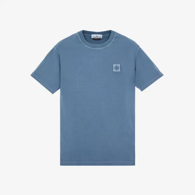 Stone Island Stone Island 23757 Cotton Jersey Garment Dyed Fissato Treatment Short Sleeve T-Shirt Avio Blue - 23SS - view 2