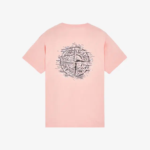 Stone Island Stone Island 2NS89 60/2 Cotton Jersey Garment Dyed Institutional One Print T-Shirt Pink - 23SS - view 1