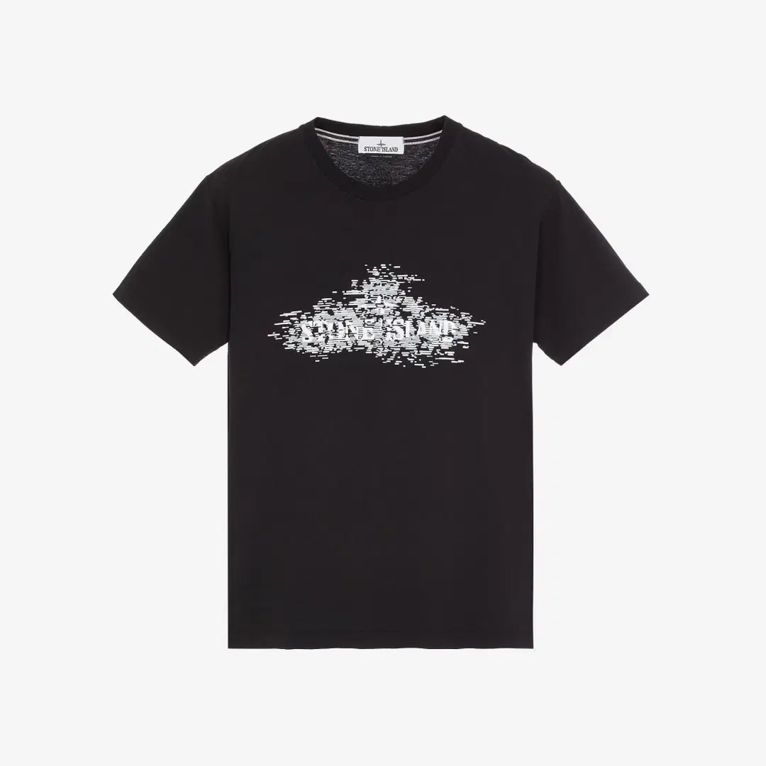 Stone Island Stone Island 2NS90 Institutional Two Print T-Shirt Black - 23SS