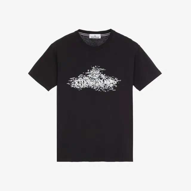 Stone Island Stone Island 2NS90 Institutional Two Print T-Shirt Black - 23SS - view 1