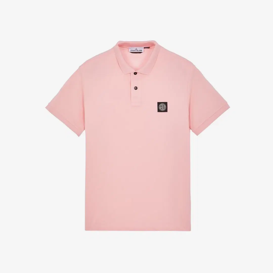 Stone Island Stone Island 2SC17 Stretch Cotton Pique Polo Shirt Pink - 23SS
