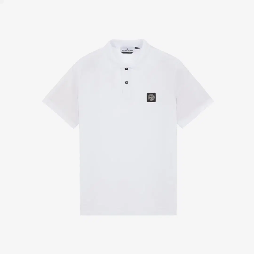 Stone Island Stone Island 2SC17 Stretch Cotton Pique Polo Shirt White - 23SS