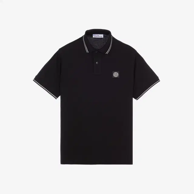 Stone Island Stone Island 2SC18 Stretch Cotton Pique Short Sleeve Polo Shirt Black - 23SS - view 2