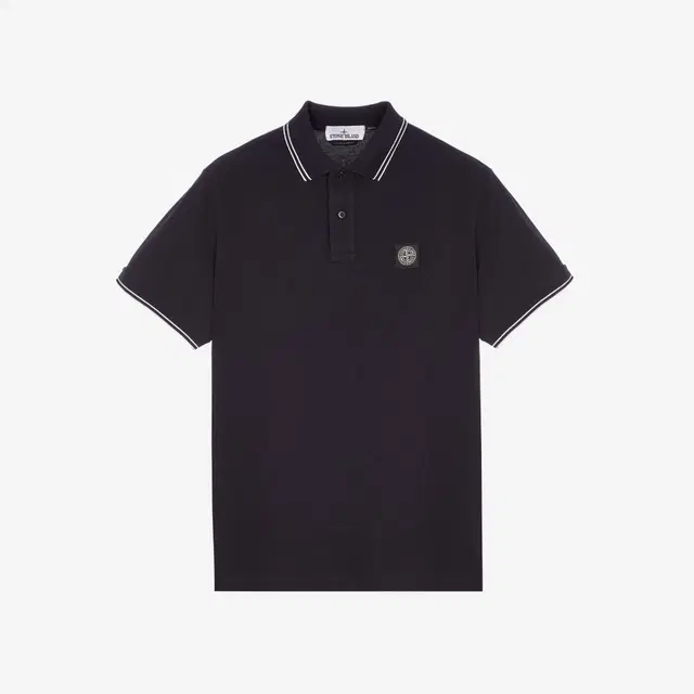 Stone Island Stone Island 2SC18 Stretch Cotton Pique Short Sleeve Polo Shirt Navy Blue - 23SS - view 2