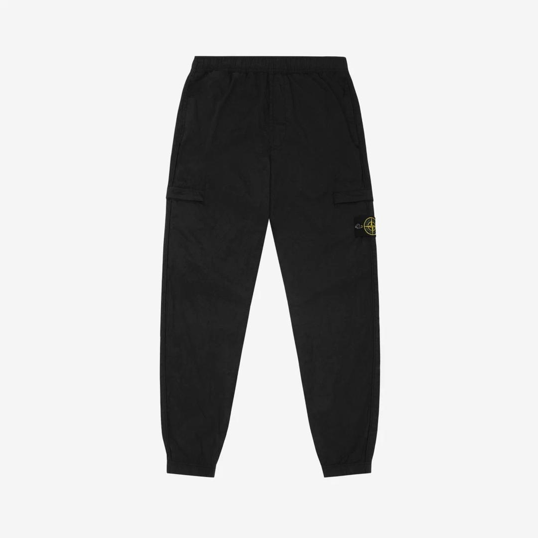 Stone Island Stone Island 31021 Nylon Metal Garment Dyed Cargo Pants Black - 22SS