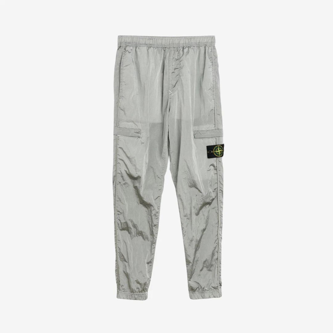 Stone Island Stone Island 31021 Nylon Metal Garment Dyed Cargo Pants Ice - 22SS