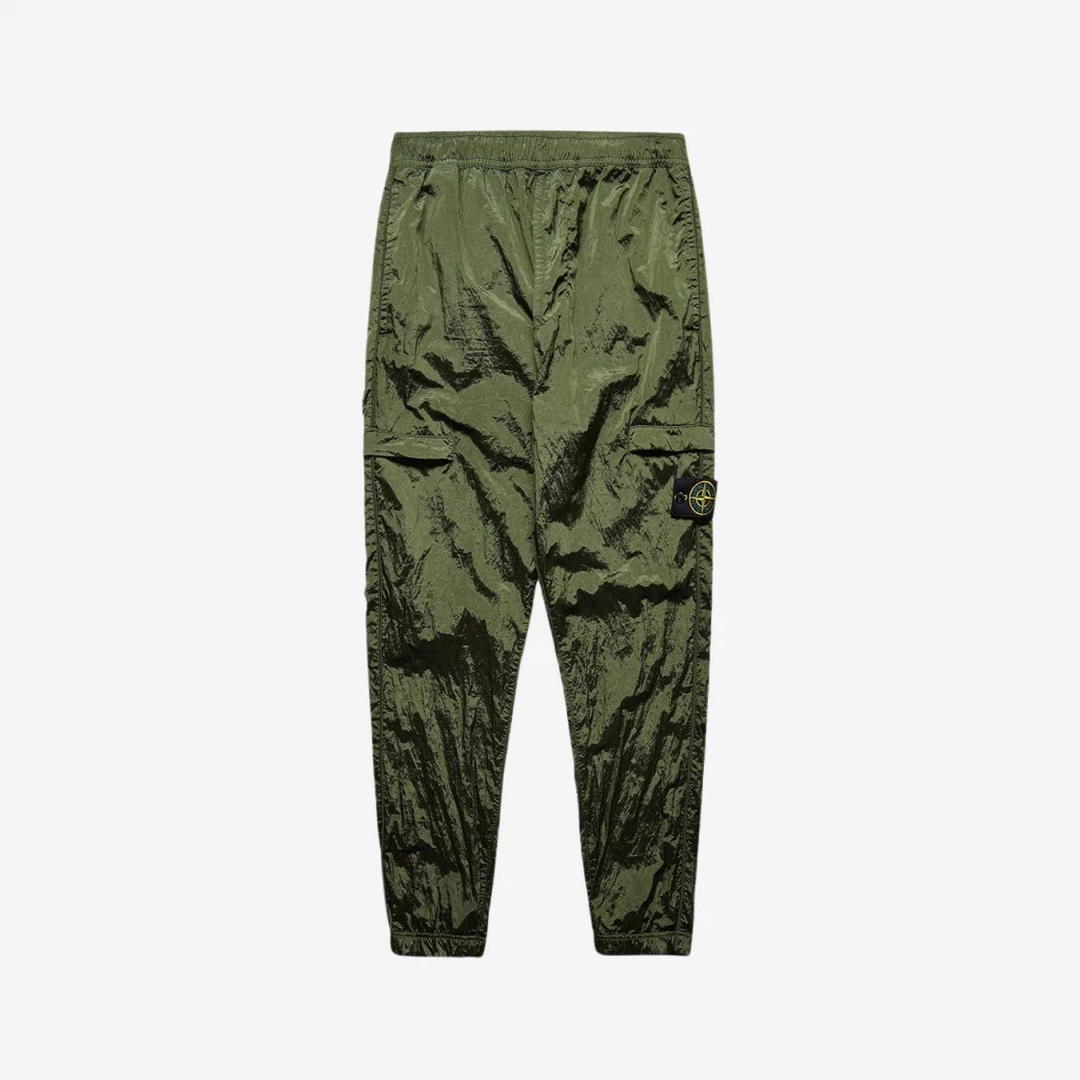 Stone Island Stone Island 31021 Nylon Metal Garment Dyed Cargo Pants Olive Green - 22SS