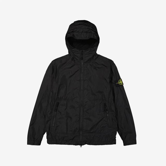 Stone Island Stone Island 40522 Crinkle Reps Nylon Garment Dyed Hooded Jacket Black - 23SS - view 1