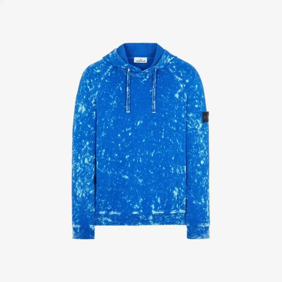 Stone Island Stone Island 61338 Off-Dye Treatment Hooded Sweatshirt Bluette - 22SS