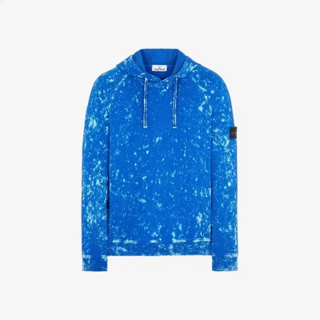 Stone Island Stone Island 61338 Off-Dye Treatment Hooded Sweatshirt Bluette - 22SS - view 2