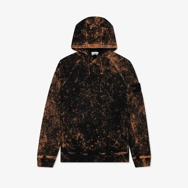 Stone Island Stone Island 61338 Off-Dye Treatment Hooded Sweatshirt Orange - 21FW - view 2