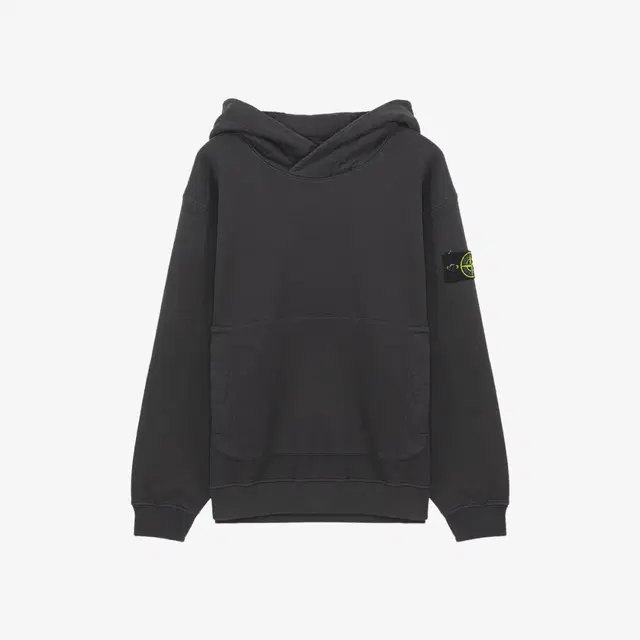Stone Island Stone Island 61820 Cotton Fleece Hooded Sweatshirt Dark Grey - 22FW - view 1
