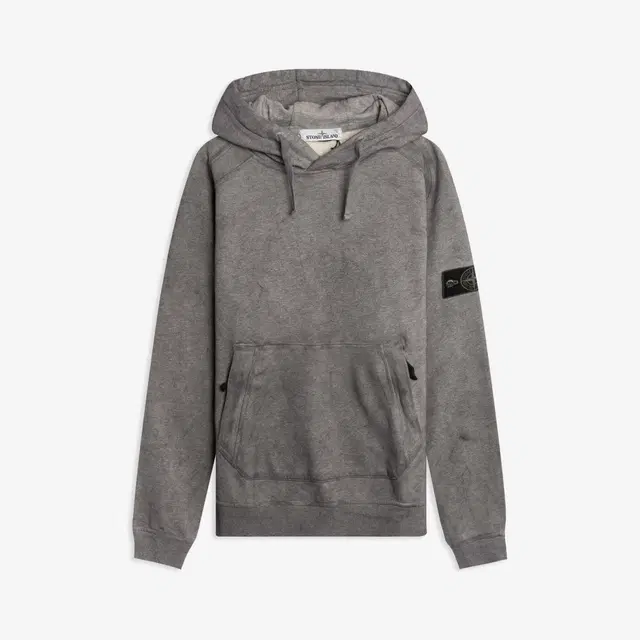 Stone Island Stone Island 62090 Dust Colour Treatment Hooded Sweatshirt Grey - 20FW - view 2