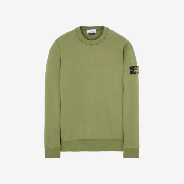Stone Island Stone Island 63051 Crewneck Sweatshirt Olive Green - 22SS - view 2