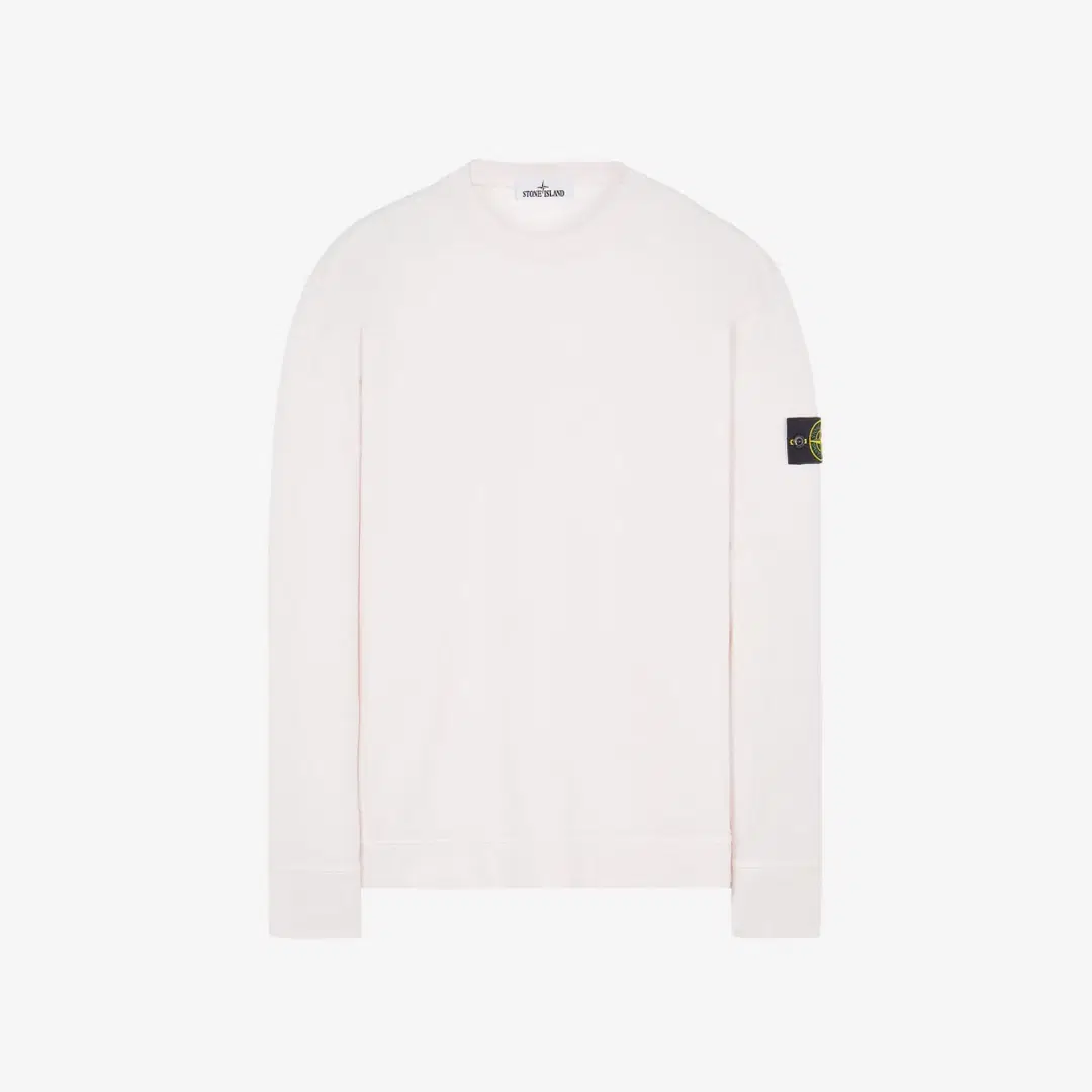 Stone Island Stone Island 63750 Garment Dyed Heavy Cotton Long Sleeve T-Shirt Rose - 22SS