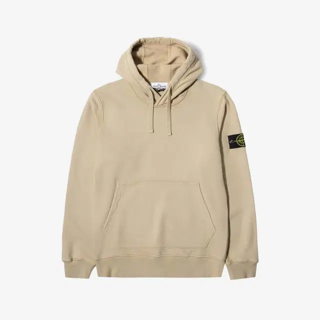 Stone Island Stone Island 64120 Cotton Fleece Hooded Sweatshirt Ecru - 21FW - view 1
