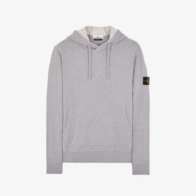 Stone Island Stone Island 64120 Cotton Fleece Hooded Sweatshirt Melange Grey - 22FW - view 1