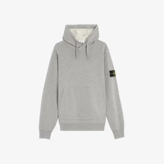 Stone Island Stone Island 64151 Cotton Fleece Hooded Sweatshirt Dust Melange - 23SS - view 1