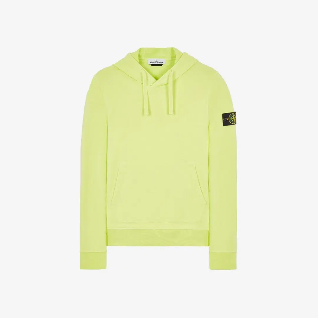 Stone Island Stone Island 64151 Cotton Fleece Hooded Sweatshirt Lemon - 22SS