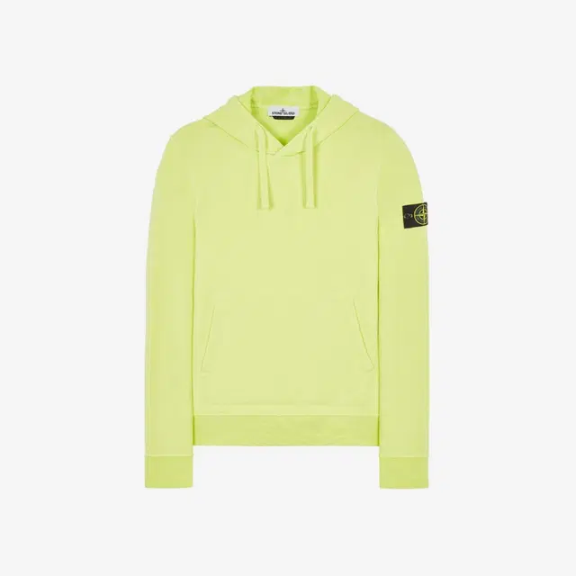 Stone Island Stone Island 64151 Cotton Fleece Hooded Sweatshirt Lemon - 22SS - view 1