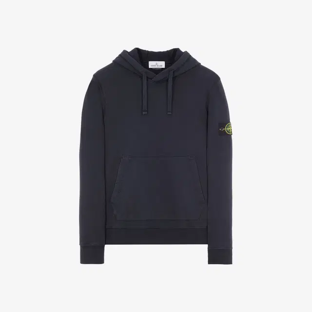 Stone Island Stone Island 64151 Cotton Fleece Hooded Sweatshirt Navy Blue - 23SS - view 1