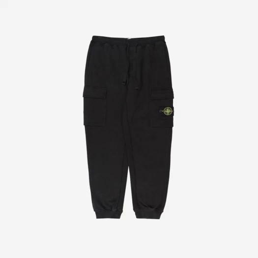 Buy Stone Island 64720 Cotton Fleece Garment Dyed Cargo Pants Black - 22FW at Sasom – Authentic and Ready to Ship