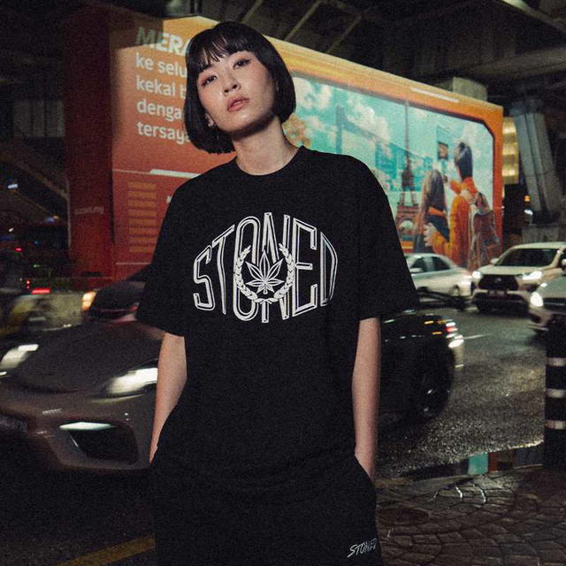 StonedandCo  Stoned ATC College Logo Tee Black - view 5