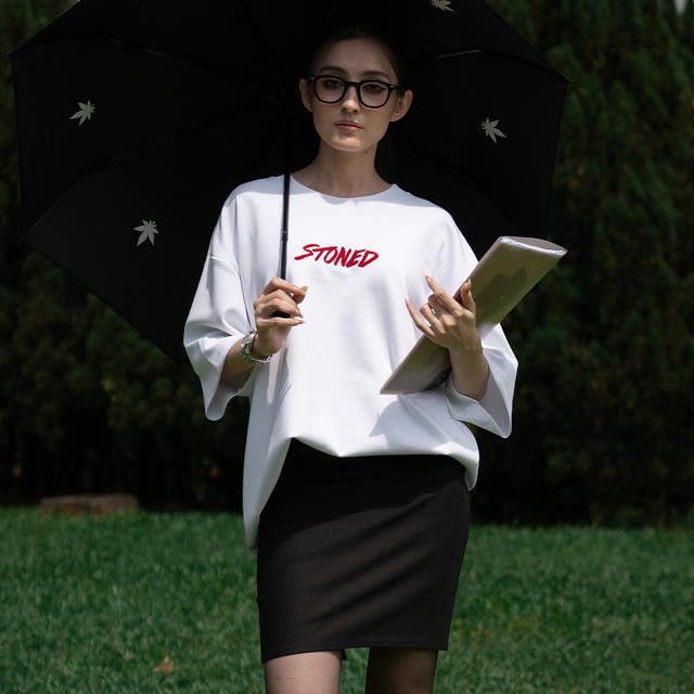 StonedandCo Colours : Genetic Hexagon Tee White - view 3