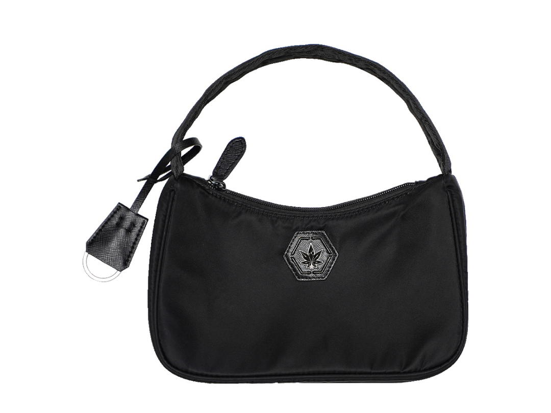 StonedandCo Gibbous Shoulder Black Bag