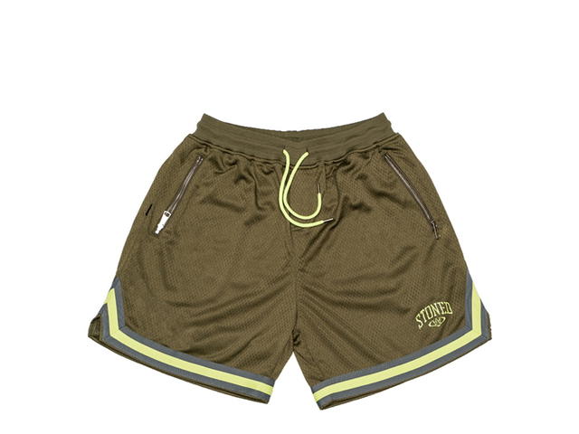 StonedandCo Stoned & Co Stoned Universe : Basketball Shorts Green - view 1