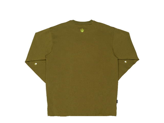 StonedandCo Stoned & Co Stoned Universe : Logo Tee L/S Green - view 2