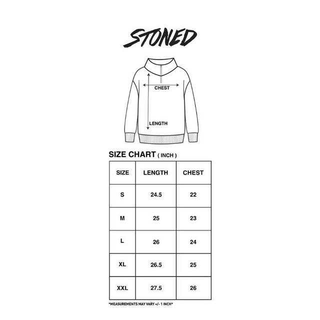StonedandCo Stoned  ATC Half Zipper Sweatshirt Grey - view 5
