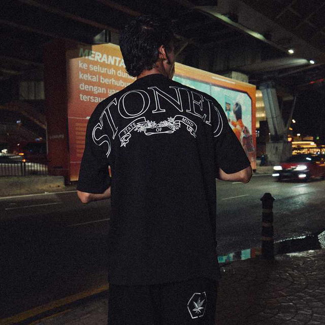 StonedandCo Stoned ATC Arch Logo Tee Black - view 6