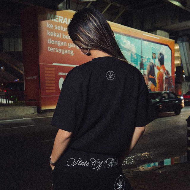 StonedandCo Stoned ATC Conspiracy Rhinestone Tee Black - view 6