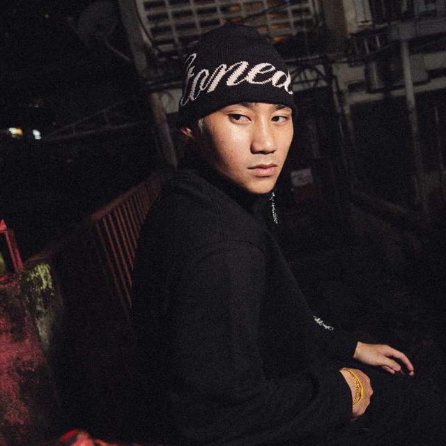 StonedandCo Stoned ATC Cursive Beanie Black Pink - view 5
