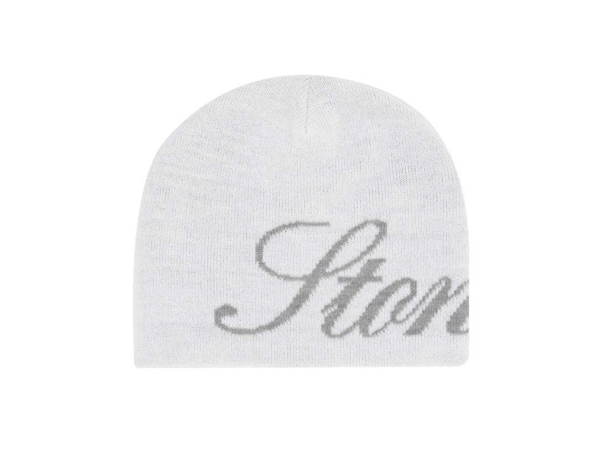 StonedandCo Stoned ATC Cursive Beanie White